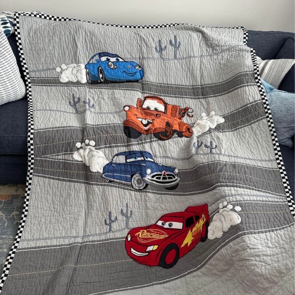 Pottery barn kids Pixar cars quilt